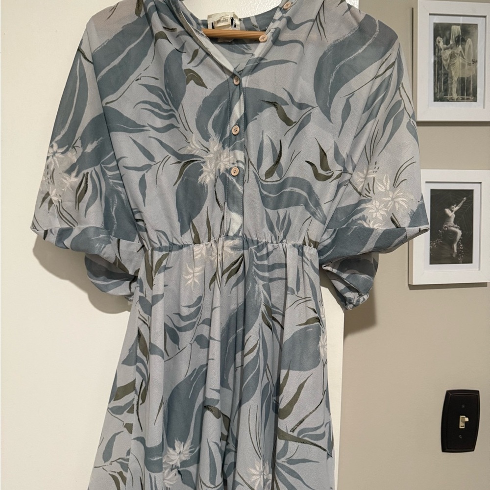 Floral Button-Up Dress